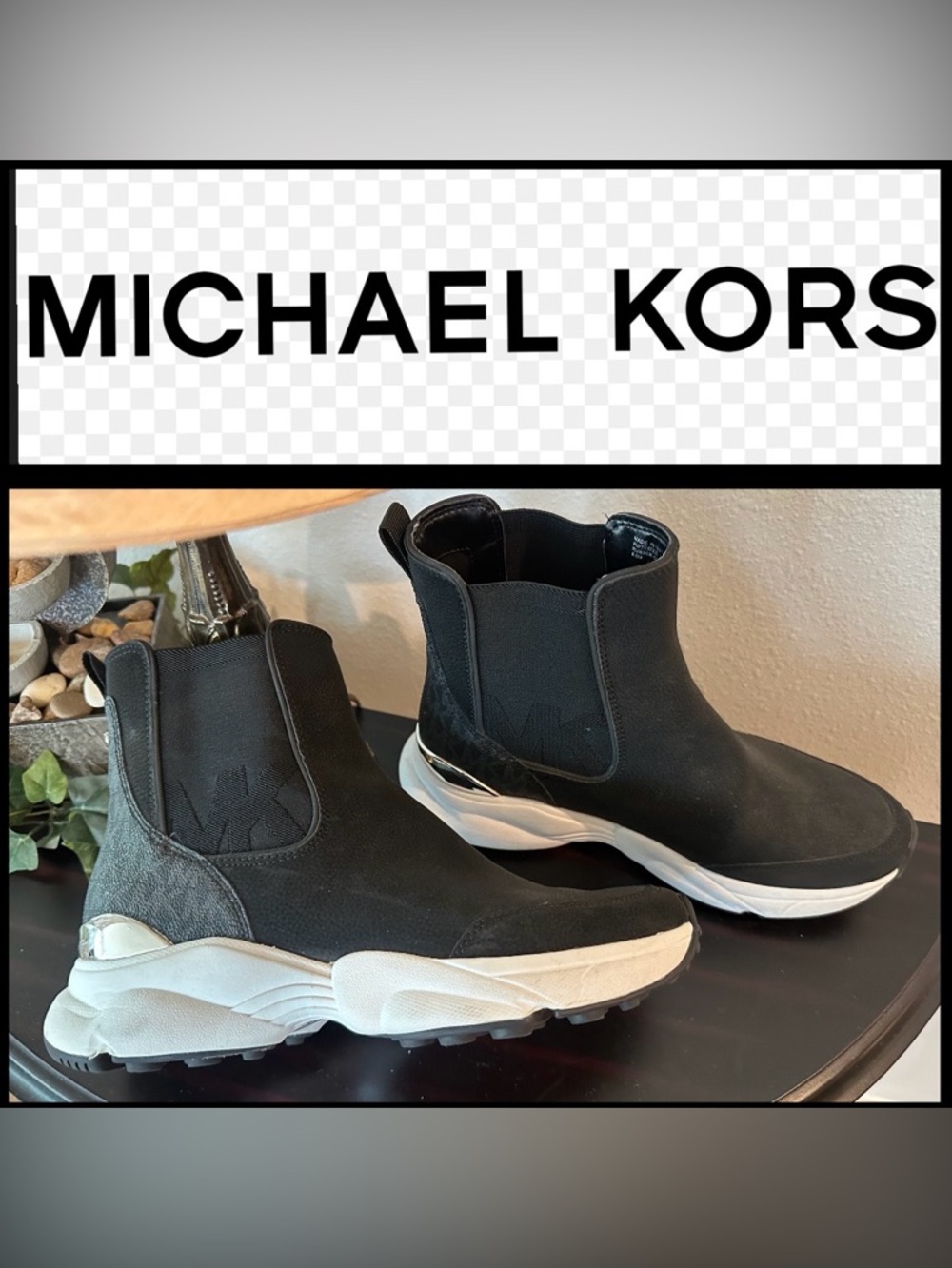 Michael Kors Katrina Leathelr Boot Sneaker